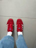 阿迪達斯（adidas）（adidas）三葉草男女鞋GAZELLE INDOOR低幫休閑鞋IF1808紅白37 曬單實(shí)拍圖