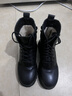 啄木鳥(niǎo)皮面馬丁靴女款2025冬季新款加絨加厚短靴英倫風(fēng)保暖增高小皮鞋女 黑色 35 (225mm) 加絨加厚 曬單實(shí)拍圖