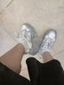 思加圖2026春季星河蝴蝶老爹鞋小白鞋休閑鞋女ECE14AM6 科技銀 36 曬單實(shí)拍圖