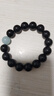峨眉山黑曜石海藍寶手串水晶瑪瑙補水情侶手鏈生日禮物 曬單實(shí)拍圖