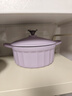 北鼎（Buydeem）琺瑯鍋鑄鐵鍋燉鍋煲湯燜燒鍋電磁爐22cm燜燉鍋羅蘭紫 曬單實(shí)拍圖