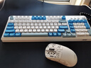 AOCGK210/220有線(xiàn)/藍牙/無(wú)線(xiàn)三模鍵盤(pán)/鼠標/耳機套裝 機械手感 游戲辦公筆記本電腦外設98鍵 【晴藍】GK210+GM210三模鍵鼠套裝 曬單實(shí)拍圖