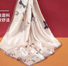上海故事真絲絲巾女夏國風(fēng)印花100%桑蠶絲緞面小方巾送長(cháng)輩圍巾新年禮盒裝 曬單實(shí)拍圖