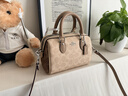 蔻馳（COACH）【品牌直供】女士ROWAN手提單肩斜挎波士頓包CW330禮物 曬單實(shí)拍圖