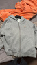 BJHG不計后果搖粒絨純色開(kāi)衫連帽衛衣外套男女生春季美式潮牌情侶上衣 熔巖煙灰 XL XL 曬單實(shí)拍圖