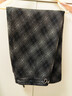 香影摩登格紋半身裙女深灰2026春季新款優(yōu)雅復古后開(kāi)叉高腰裙子 深灰 M 160/64A/95-110斤 曬單實(shí)拍圖