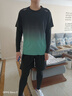 艾倫伯頓跑步運動(dòng)套裝男秋冬高彈壓縮速干晨跑健身房體育籃球訓練羽毛球服 黑綠五件套【速干 高彈 透氣 】 3XL 推薦體重【170-190斤】 曬單實(shí)拍圖