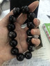 石玥珠寶精品16mm銀眼天然黑曜石手串本命年轉運珠水晶手鏈男女士款禮物 曬單實(shí)拍圖