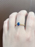 廷亮 斯里蘭卡皇家藍藍寶石戒指0.9克拉18k金編制款彩寶戒指 定制手寸留言（7個(gè)工作日） 曬單實(shí)拍圖