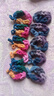 韓版高顏值手工編織橡皮筋蝴蝶結發(fā)圈高彈力扎馬尾不傷發(fā)頭繩發(fā)繩 混色10條 曬單實(shí)拍圖