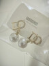 仿貝珠耳釘韓版高級感滿(mǎn)鉆輕奢DO字母耳環(huán)女甜美氣質(zhì)耳墜飾品 仿貝珠DO字母耳釘-1對 曬單實(shí)拍圖