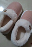 樸西雪糯冬季保暖女士包跟棉鞋產(chǎn)后孕婦防寒月子鞋 淺米灰 38-39 曬單實(shí)拍圖