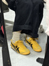 Onitsuka Tiger鬼塚虎男女款經(jīng)典復古黃色運動(dòng)休閑鞋MEXICO 66? 黃色 38 曬單實(shí)拍圖