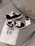 頑刻（ollieskate）經(jīng)典黑白春季校園風(fēng)W系列翻毛皮拼接男女國潮滑板鞋 Ollie81028/經(jīng)典黑白 43 曬單實(shí)拍圖
