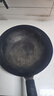 金存章丘炒鍋鐵鍋炒菜鍋無(wú)涂層老式熟鐵鍋 錘印輕便款木把34cm已開(kāi)鍋 曬單實(shí)拍圖