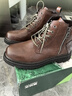 木林森（MULINSEN）馬丁靴男英倫風(fēng)工裝百搭復古短靴秋冬季高幫厚底側拉鏈防滑靴子 DY-JB-KL708棕色 41 曬單實(shí)拍圖