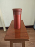 膳魔師（THERMOS）保溫杯400ml男女陶瓷內膽泡茶咖啡水杯子伴手禮生日禮物TCMV紅梅 曬單實(shí)拍圖