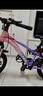 鳳凰官方旗艦店兒童自行車(chē)男女變速青少年學(xué)生山地車(chē)碟剎賽車(chē) 星際 粉紫【單速】輻條輪 18寸【適合120-155cm】 曬單實(shí)拍圖