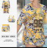 佑游游泳衣女泡溫泉分體式速干保守顯瘦游泳裝三件套105504BF黃色 XL 曬單實(shí)拍圖