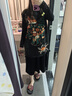 兩三事梵高文藝西西里午后2026冬新款金魚(yú)圖案毛球擺背心裙連衣裙 黑色 S 曬單實(shí)拍圖