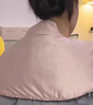 LUCYLEE美國肩頸海鹽熱敷包電加熱披肩護頸椎鹽袋粗鹽艾灸草理療袋子神器 粉色-艾絨+紅花+玫瑰-三檔定時(shí)+九檔溫控 【海鹽肩頸熱敷包】 曬單實(shí)拍圖