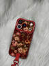 雅好（Yagoo）適用蘋(píng)果17pro手機殼iphone17promax新款女16pro創(chuàng  )意15pro復古14pro油畫(huà)繁花13帶掛繩防摔全包套薄 復古油畫(huà)繁花紅【短款手腕掛繩】紅色 iPhone17 曬單實(shí)拍圖