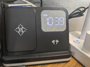 aresh無(wú)線(xiàn)充電器四合一多功能時(shí)鐘鬧鐘小夜燈適用華為手機耳機底座watch4 pro gt4非凡大師手表支架 黑色四合一 配充電頭套裝【適用于華為手表】 曬單實(shí)拍圖