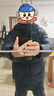 皮爾卡丹羽絨服男90鴨絨短款漸變面包服冬季厚款連帽羽絨襖 灰色 XL/180 曬單實(shí)拍圖