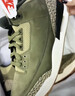 耐克（NIKE）AJ3 官方男鞋2025秋冬新款Air Jordan 3橄欖綠爆裂紋休閑鞋 DN3707-202 42 曬單實(shí)拍圖