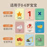 卡爾貝比寶寶早教認知卡片嬰幼兒?jiǎn)⒚蓵?shū)動(dòng)物數字顏色看圖識物兒童閃卡玩具 曬單實(shí)拍圖