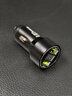 LCARS車(chē)載充電器快充點(diǎn)煙器通用轉換插頭汽車(chē)車(chē)充一拖二多功能USB接口 金屬材質(zhì)【超級快充/黑色】智能充電升級電壓檢測 曬單實(shí)拍圖