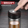茶之戀茶水分離杯臻鈦版雙層玻璃水杯男女士辦公高檔商務(wù)泡茶便攜茶道杯 臻鈦版-鋼系列槍灰色 曬單實(shí)拍圖