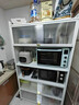 帥仕（shuaishi）廚房落地多層置物架餐邊柜微波爐烤箱收納柜擱物架儲物柜廚房用品 【升級特厚】灰5層120長(cháng)42深丨高硬度實(shí)心門(mén)丨特強承重 曬單實(shí)拍圖