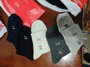 貓人男士襪子男透氣防臭吸汗100%純棉中筒襪抑菌運動(dòng)休閑籃球襪 曬單實(shí)拍圖
