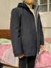 羅蒙（ROMON）鵝絨羽絨服男爸爸裝厚款保暖秋冬商務(wù)休閑可脫內膽高端休閑羽絨服 曬單實(shí)拍圖
