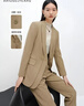 艾諾絲雅詩(shī)ARIOSE&YEARS春秋氣質(zhì)通勤職場(chǎng)修身假兩件西裝外套女10821337 蜜茶棕 S 曬單實(shí)拍圖