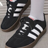adidas「T頭鞋」BARREDA休閑板鞋德訓鞋男女阿迪達斯官方輕運動(dòng) 黑色/白色/樹(shù)脂黃   43 曬單實(shí)拍圖