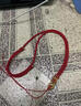 蔓笙手編吊墜掛繩貔貅黃金玉石佛吊墜繩玉墜繩紅繩項鏈繩男女掛脖繩子 紅色 曬單實(shí)拍圖
