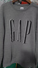 蓋璞（GAP）男女裝2025秋季新款印花logo抓絨圓領(lǐng)衛衣合身上衣美版 灰色 645634 M 美碼 L亞洲碼180/96A 【偏大，建議拍小一碼】 曬單實(shí)拍圖