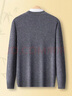 春竹加厚100%純羊毛26春季新款絞花純色圓領(lǐng)毛衣休閑百搭保暖羊毛衫 灰色 2XL 120CM 曬單實(shí)拍圖