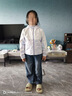 水孩兒（SOUHAIT）童裝女童風(fēng)衣2025春秋新款三防外套百搭上衣 云峰白 160 曬單實(shí)拍圖