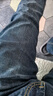 Lee涼涼褲723修身中腰直腳中深藍輕薄男牛仔褲潮流 曬單實(shí)拍圖