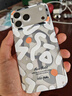 藍妮子適用 蘋(píng)果17/pro手機殼 iphone17promax手機殼 蘋(píng)果16promax手機殼磁吸14充電17air保護套13/15pro 涂鴉白色*磁吸充電 蘋(píng)果17ProMax 曬單實(shí)拍圖