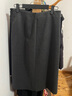 尚都比拉不規則高腰A字半身裙女冬季設計感厚款保暖百褶裙顯瘦氣質(zhì)長(cháng)裙 曬單實(shí)拍圖