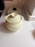 京東京造大容量豬油罐陶瓷鹽罐油罐壺調料罐調味罐辣椒儲油罐700ML奶油白 曬單實(shí)拍圖