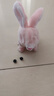 Honey Joy仿真毛絨兒童玩具兔兔會(huì )走會(huì )叫電動(dòng)寵物粉兔子禮物 曬單實(shí)拍圖