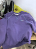 左西童裝男童衛衣2026新款春季兒童字母涂鴉運動(dòng)男孩上衣 紫色 150 曬單實(shí)拍圖