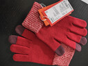 蕉內（Bananain）紅色計劃男女士同款針織手套觸屏保暖羊毛發(fā)熱馬年冬季防凍 好運紅 M 1雙 曬單實(shí)拍圖