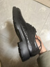 森達休閑皮鞋男2026春新商場(chǎng)同款抓紋真皮休閑鞋K7A01AM6 黑色 40 曬單實(shí)拍圖