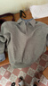 伯爵卓爾高級感假兩件襯衫領(lǐng)衛衣男套頭寬松休閑上衣 曬單實(shí)拍圖
